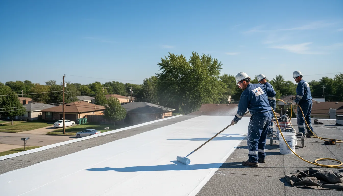 Commercial roof coating in Brookston, IN near me